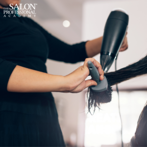 Blow drying. styling hair